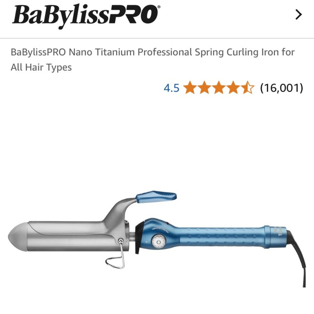 BaBylissPRO Nano Titanium Curling Iron - 1.5 inches